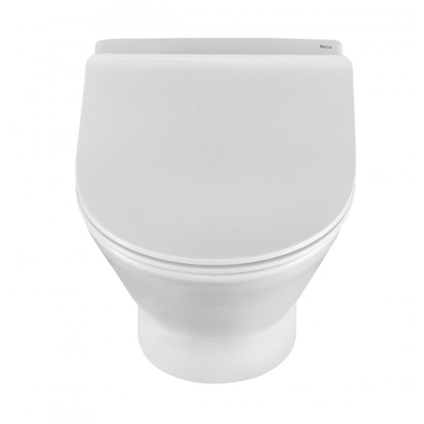 Инсталляция для подвесного унитаза Roca FARO с подвесным унитазом, с сиденьем микролифт+клавиша Roca Active В01, хром глянец (Z.RU93.0.761.3)