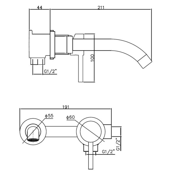 Смеситель для раковины Esko золотой (SM28 GLD)