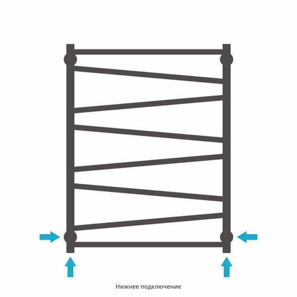 Полотенцесушитель водяной Сунержа Сирокко 800х600 хром (00-0253-8060)