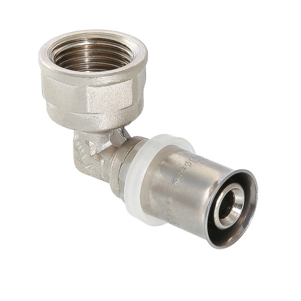 Соединение угловое 20*1/2"В Valtec (пресс, никель) (VTm.252.N.002004) Соединение угловое 20*1/2"В Valtec (пресс, никель) (VTm.252.N.002004)