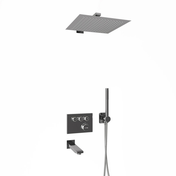 Смеситель для ванны и душа встраиваемый Thermo WasserKRAFT хром (A5858.090.118.271.010.137.091 Thermo )