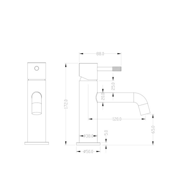 Смеситель для раковины Boheme Uno Matt White (461-MW) Смеситель для раковины Boheme Uno Matt White (461-MW)