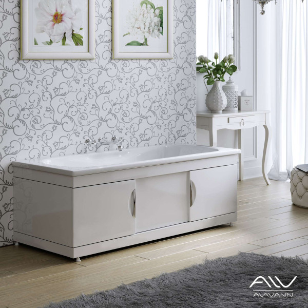 Экран фронтальный для ванны Alavann Monaco Still 1,5 белый Экран фронтальный для ванны Alavann Monaco Still 1,5 белый