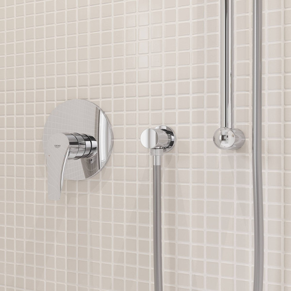 Смеситель для душа Grohe BauEdge внешняя и внутренняя части хром (29078001)