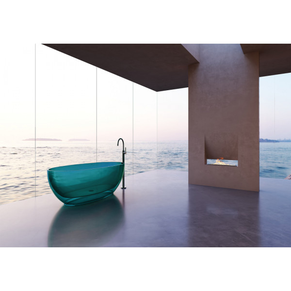 Ванна прозрачная Abber Kristall 170x75 бирюзовая (AT9703Aquamarin) Ванна прозрачная Abber Kristall 170x75 бирюзовая (AT9703Aquamarin)