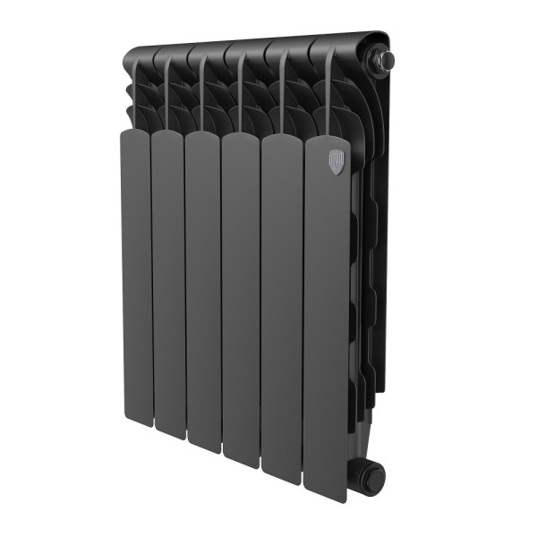 Радиатор биметаллический Royal Thermo Revolution B 500 Чёрный (6 секций) (RTRBB3050006)