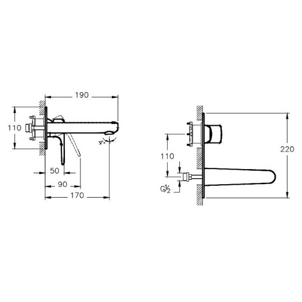 Смеситель для раковины Vitra Root Round матовый черный (A4272136EXP)