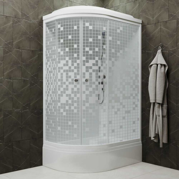 Душевая кабина Triton Коралл В 120х80 стекло мозаика ДН4 правая