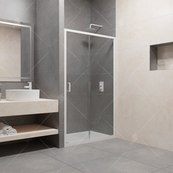 Душевая дверь RGW PA-14 W 1200*1950 стекло прозрачное, профиль белый (41081412-15)