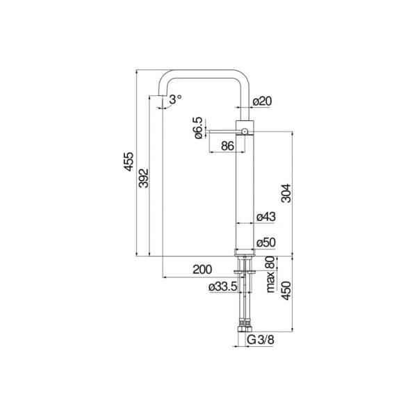 Смеситель для раковины Nobili Velis (VE125128/3CR)