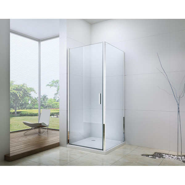 Душевой уголок Berges Legos LS-1 90х90 стекло прозрачное, профиль хром (61034)