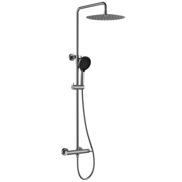 Смеситель для душа Lemark Beluga с душевым комплектом хром (LMF-8044B-BN)
