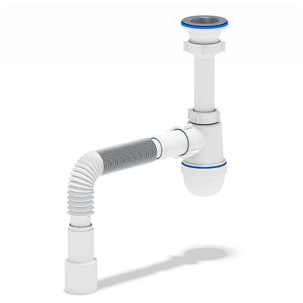 Сифон 40 мм. бутылочный АНИ с выпуском 1 1/2"*70 мм. с гибкой трубой 40*50 АНИ пласт (C0110) Сифон 40 мм. бутылочный АНИ с выпуском 1 1/2"*70 мм. с гибкой трубой 40*50 АНИ пласт (C0110)