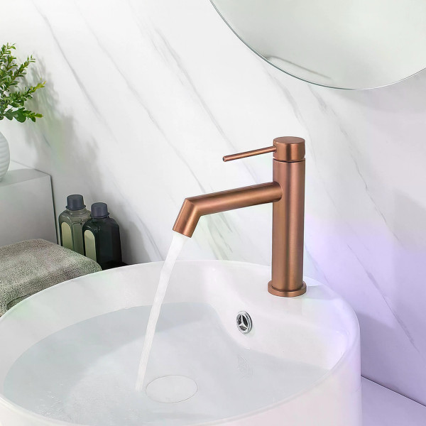 Смеситель для раковины Rea Foss медь матовая (REA-B2085) Смеситель для раковины Rea Foss медь матовая (REA-B2085)