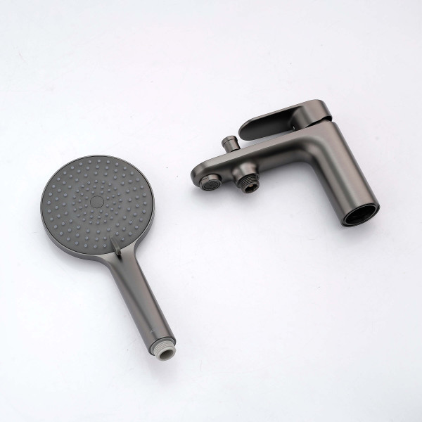 Смеситель на борт ванны Aquatek Ника оружейная сталь (AQ1844BGM) Смеситель на борт ванны Aquatek Ника оружейная сталь (AQ1844BGM)