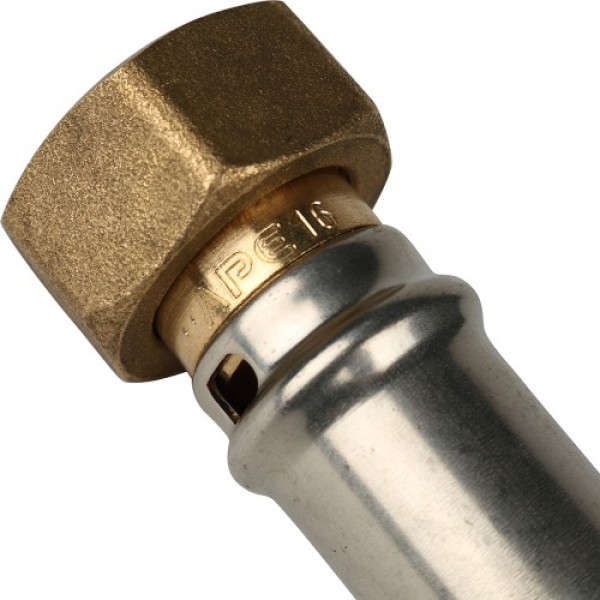 Соединение прямое 16*1/2" с накидной гайкой Stout (пресс) SFP-0016-001216 Соединение прямое 16*1/2" с накидной гайкой Stout (пресс) SFP-0016-001216