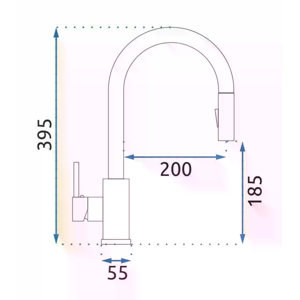 Смеситель для кухни Rea Fresh медь матовая (REA-B6560) Смеситель для кухни Rea Fresh медь матовая (REA-B6560)