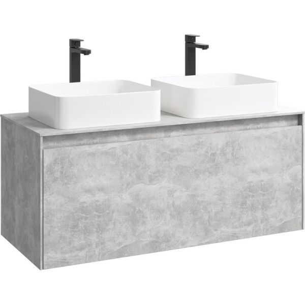 Тумба подвесная Aqwella Mobi 1200x500x510 бетон светлый (MOB0112BS)