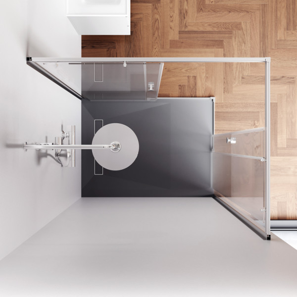 Душевой уголок AM.PM X-joy 120x90 стекло прозрачное, профиль хром матовый (W94G-403-120290-MT1K)