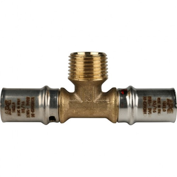 Тройник 16*1/2"Н*16 Stout (пресс) SFP-0008-161216 Тройник 16*1/2"Н*16 Stout (пресс) SFP-0008-161216