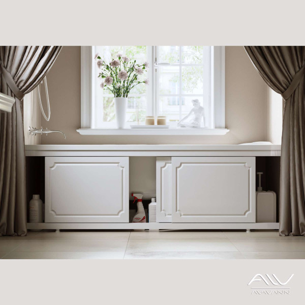 Экран фронтальный для ванны Alavann Ametist 1,5 белый Экран фронтальный для ванны Alavann Ametist 1,5 белый
