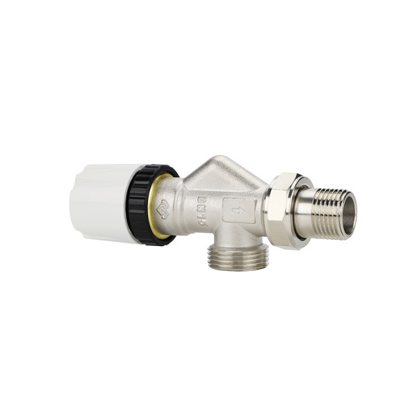 Клапан термостатический угловой 1/2"х3/4"(18)ЕК Varmega VM108 (осевой) (VM10802)