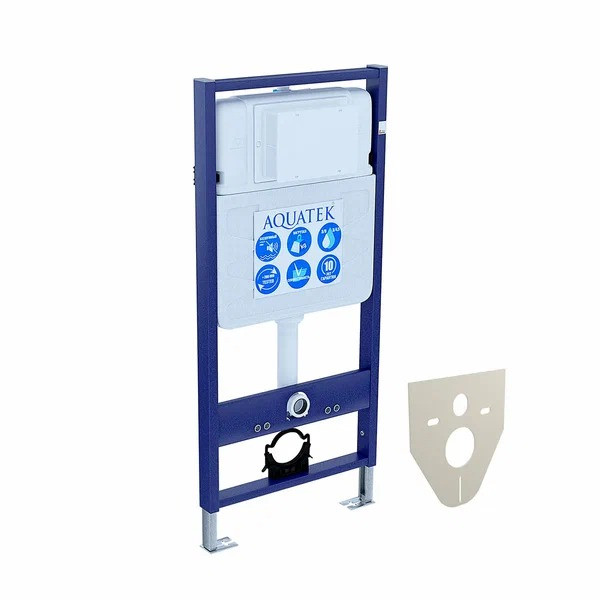 Комплект нсталляция c унитазом Aquatek Бетта KDI18рама Standard INS-0000012 с клавишей KDI-0000018 и крепежом KKI-0000002+унитаз Бетта AQ1253W-00 с