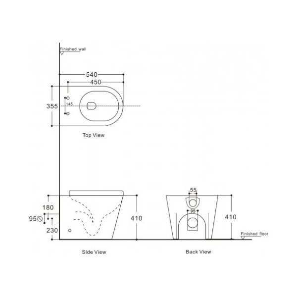 Унитаз приставной Aquanet Tavr 2.0 F с сиденьем Soft Close (243544) Унитаз приставной Aquanet Tavr 2.0 F с сиденьем Soft Close (243544)