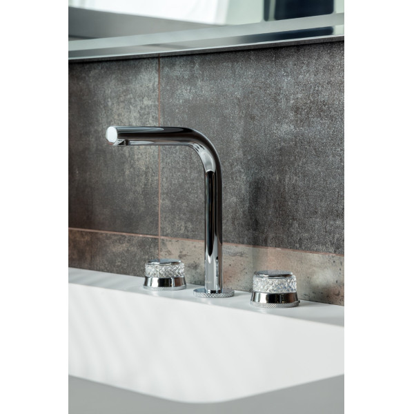 Смеситель для раковины на 3 отв.Boheme AURA CR (хром) (152-CR-A) Смеситель для раковины на 3 отв.Boheme AURA CR (хром) (152-CR-A)