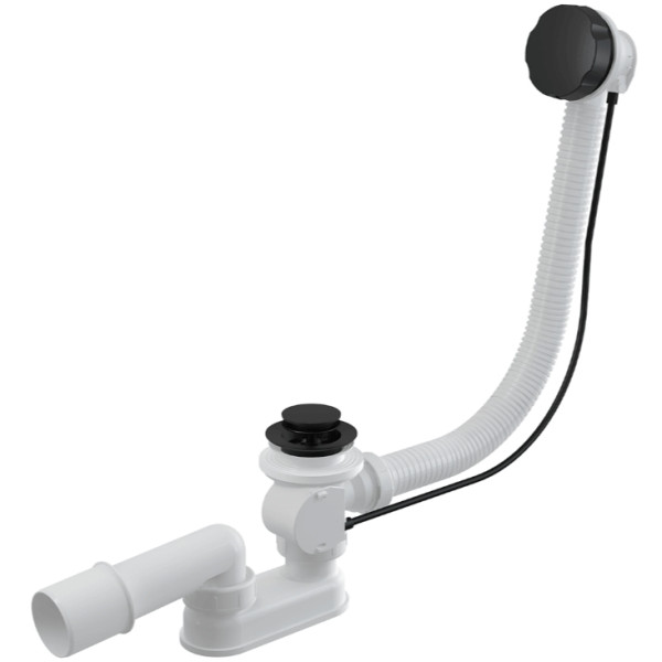 Обвязка для ванны Alcaplast автомат черная матовая (A55BLACK)