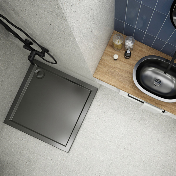 Душевой поддон Melodia Eletto 100х100х13 чёрный, слив 90 мм (MTYET100100bk) Душевой поддон Melodia Eletto 100х100х13 чёрный, слив 90 мм (MTYET100100bk)