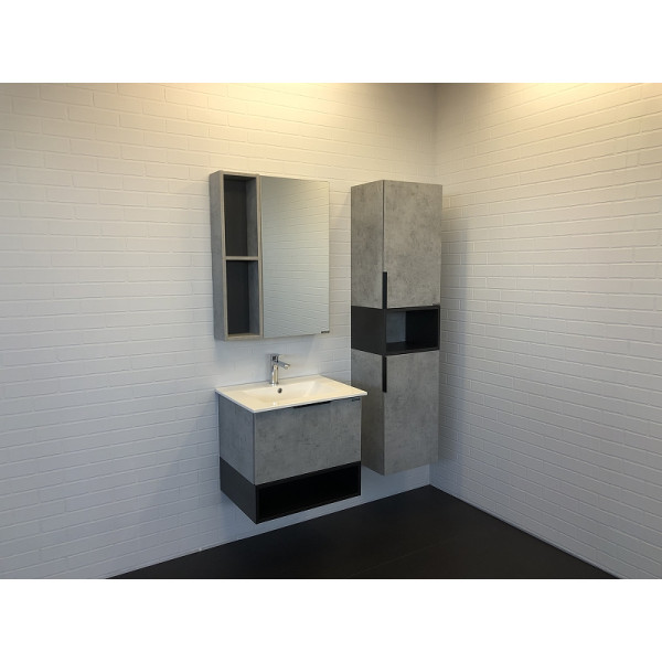 Шкаф зеркальный Comforty Франкфурт 600x140x800 дуб светлый (00-00004331) Шкаф зеркальный Comforty Франкфурт 600x140x800 дуб светлый (00-00004331)