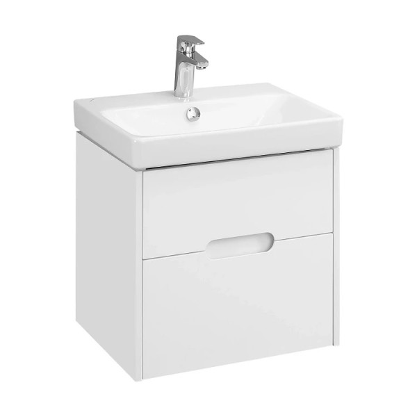 Тумба-умывальник Aquaton Оливия 55 Белый матовый/1WH501620 Умывальник Адриана 55 (1A2542K0OL010)