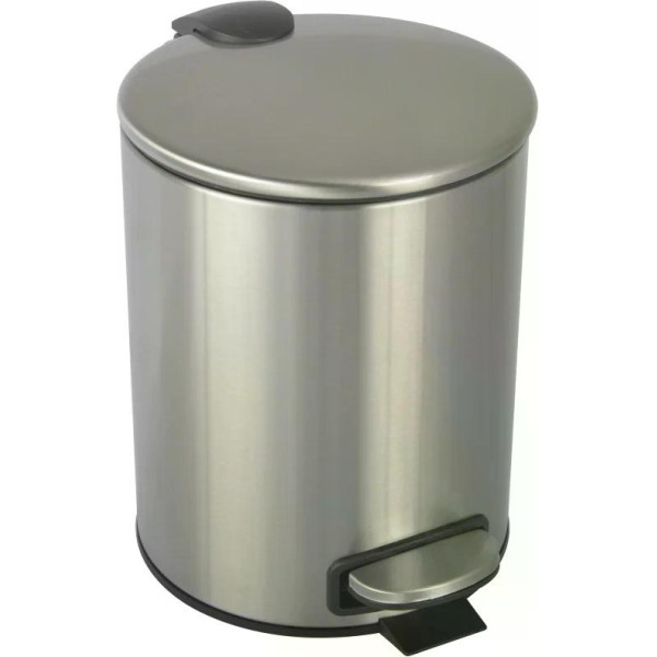 Ведро для мусора Boheme Uno 25x25x28 никель (10426-NB)