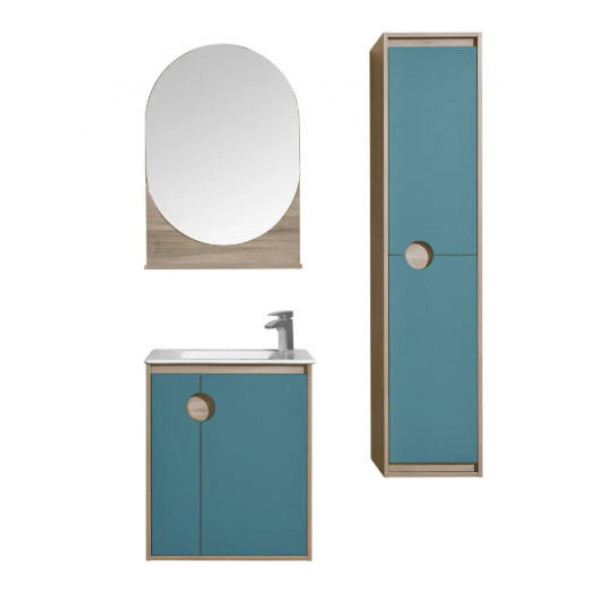 Зеркало Aquaton Анси 600x12x872 древесный (1.A246.2.02A.PE2.0)