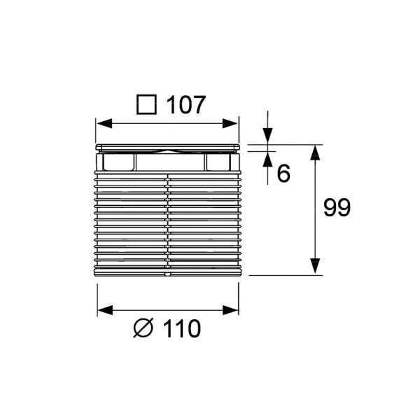 Решетка декоративная Tece TECEdrainpoint S хром (3660007)