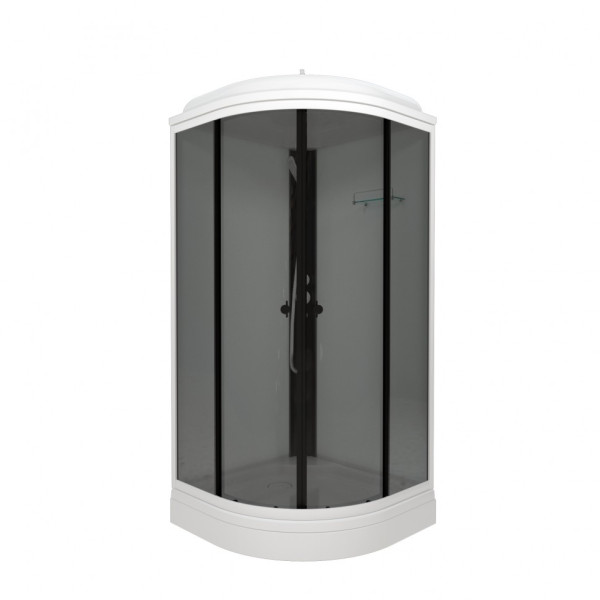 Душевая кабинаTriton Грэй 90x90 стекло тонированное, профиль черное (DK379) Душевая кабинаTriton Грэй 90x90 стекло тонированное, профиль черное (DK379)