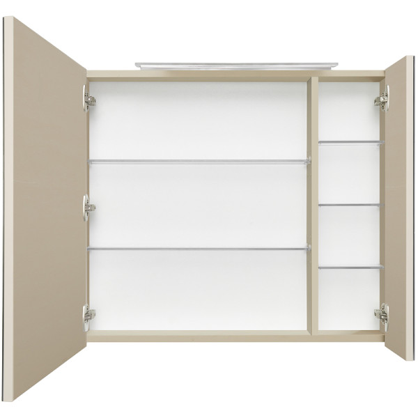 Шкаф зеркальный Roca Oleta 80x13,7x70 капучино (857647515)