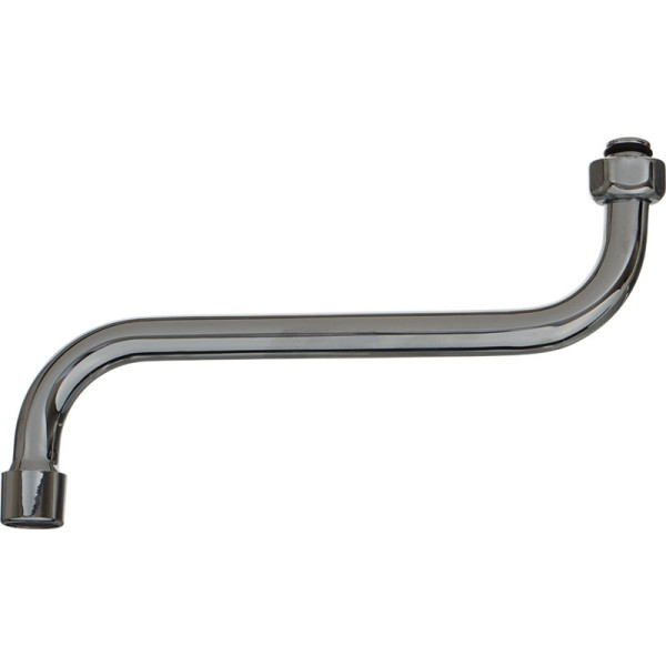 Излив Melodia для смесителя круглый S-образный с аэратором русский стандарт 20см (MKP20691P)