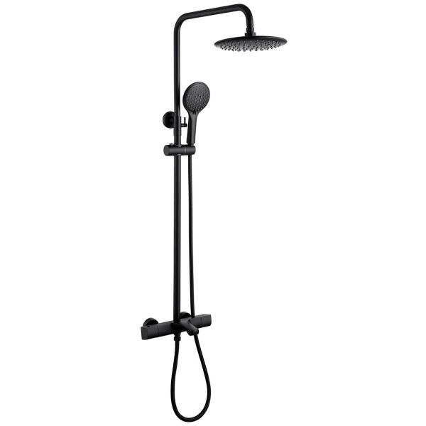 Душевая система Abber Thermostat черный матовый (AF8516B)
