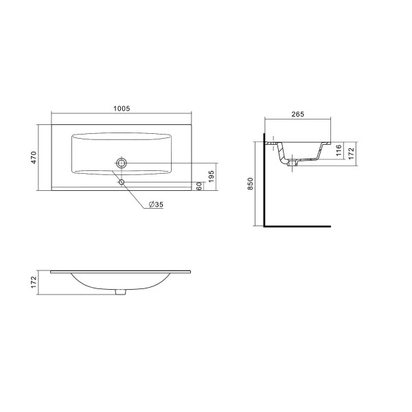 Тумба-умывальник Aquaton Сохо 100 Слэйт Галька серая/1WH501627 РаковинаЭлина 100 (1A2582K1AJ9A0)