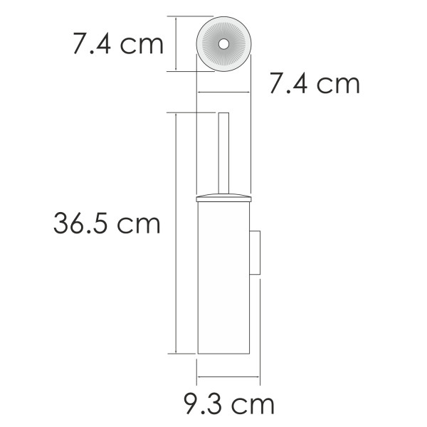 Ёршик WasserKRAFT черный глянец (K-1087PB) Ёршик WasserKRAFT черный глянец (K-1087PB)