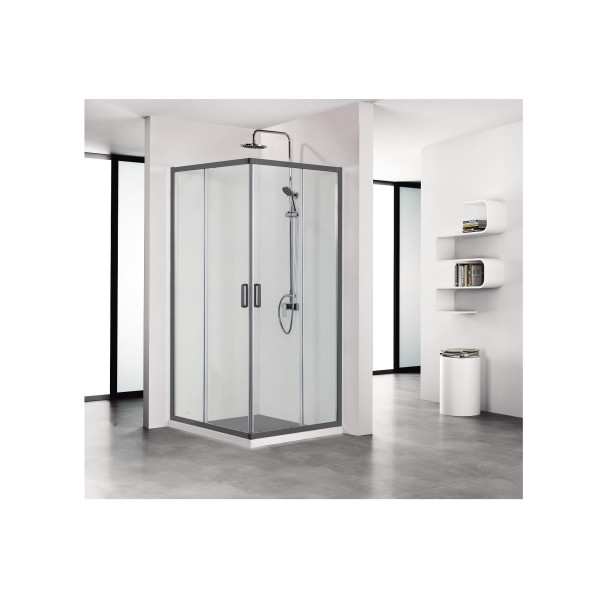 Душевой уголок Aquatek 80x80x200 профиль черный, стекло прозрачное (AQ ARI KV 08020BL) Душевой уголок Aquatek 80x80x200 профиль черный, стекло прозрачное (AQ ARI KV 08020BL)