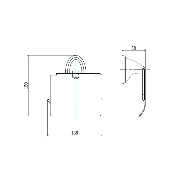 Полотенцержатель Fashun хром (A1503)