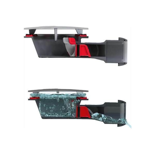 Сифон для душевого поддона Wirquin Slim+ 90/40 L190 сверхплоский, с сухим затвором, хром (30723365)