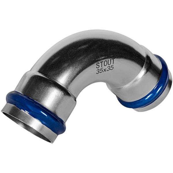 Угол 15х90 двухраструбный Stout SSS-2003 ВПр-ВПр (нерж.ст., пресс) SSS-2003-000035 Угол 15х90 двухраструбный Stout SSS-2003 ВПр-ВПр (нерж.ст., пресс) SSS-2003-000035