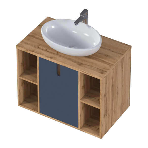 Тумба подвесная 1Marka 800x480x601,5 (дикий дуб натуральный Н1318 ST10 Egger) (Ц0000031349)