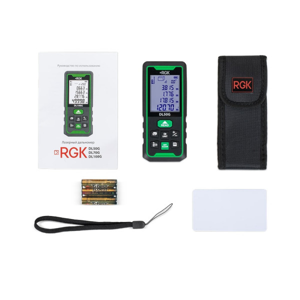 Дальномер лазерный RGK DL50G - зеленый луч (778176) Дальномер лазерный RGK DL50G - зеленый луч (778176)