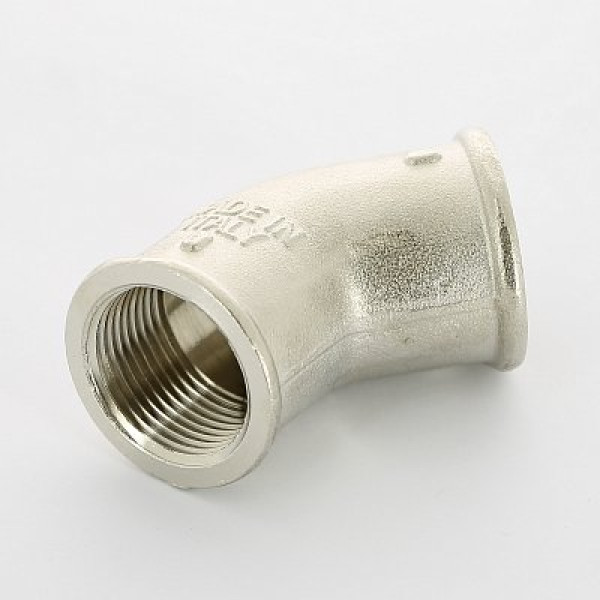 Угольник 3/4" 45 гр. ВВ Uni-Fitt (никель) 641N3300