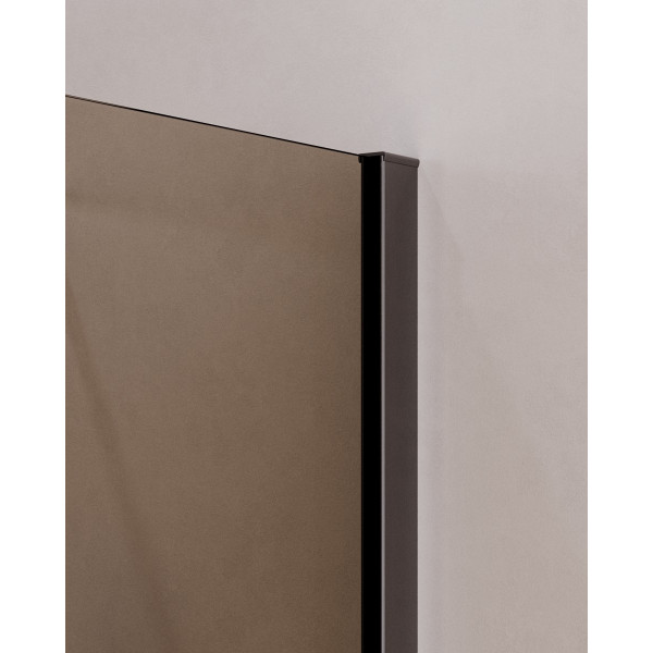 Душевой уголок Cezares Slider 70x100x195 стекло бронза, профиль оружейная сталь (SLIDER-AH-1-100-70/80-BR-GM)